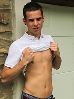 Ricky West in his driveway masturbating in public.