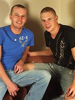 College guys Chase and Jessie get their fuck on.