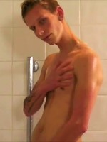 Tattood english twink wanks his the bathroom